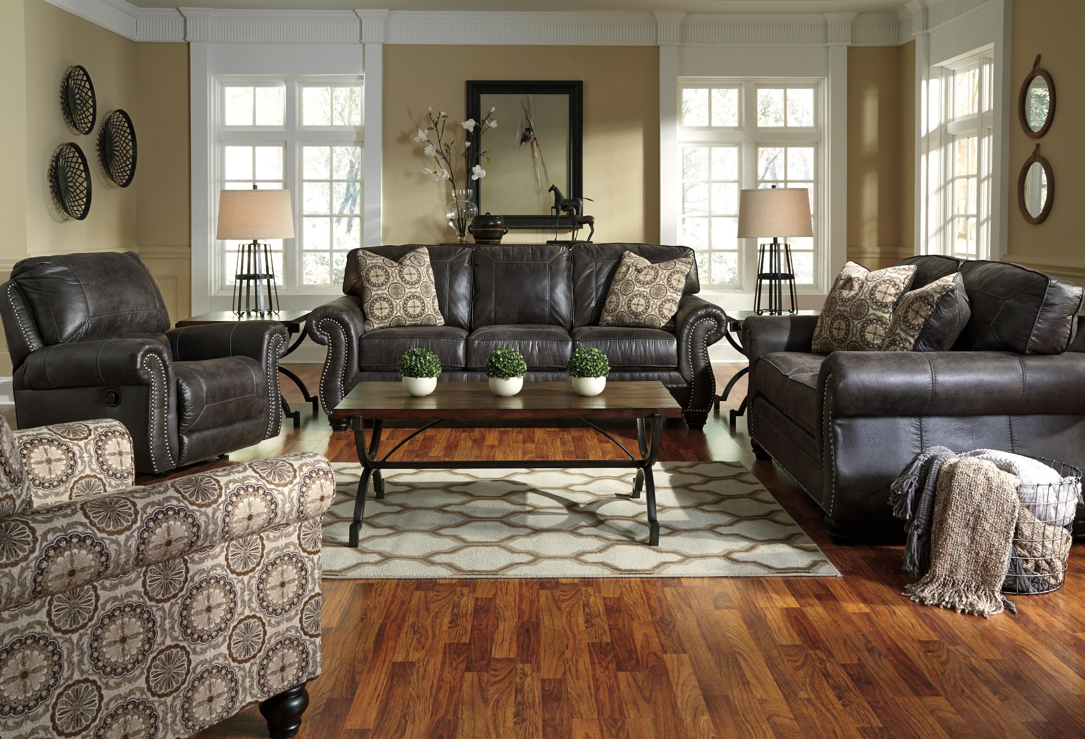 Benchcraft Breville 8000425 Faux Leather Rocker Recliner with
